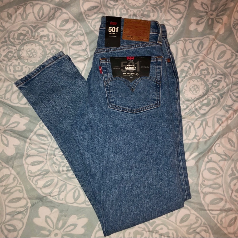 Levi’s Premium Denim 501 High-Rise Skinny Jeans